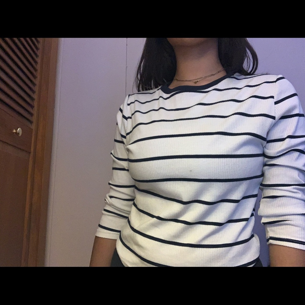 3/4 long sleeve/ Stripped